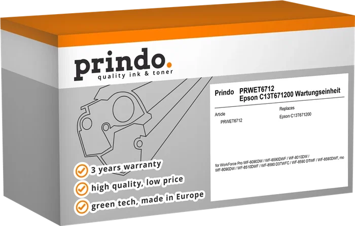Prindo Kit de mantenimiento PRWET6712 Prindo Kit de mantenimiento PRWET6712