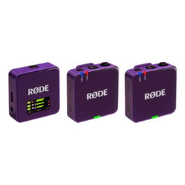 RØDE Wireless GO (Gen 3) Lila, Sistema de Micrófono Inalámbrico de 2 Canales, 260 m de Alcance