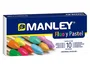 Manley Estuche de 10 Ceras Blandas con Surtido de Colores Flúor y Pastel