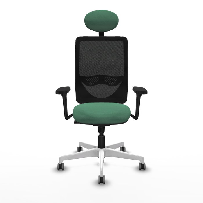 PIQUERAS Y CRESPO Silla de oficina Zulema con mecanismo Sincro, Verde esmeralda y Negro PIQUERAS Y CRESPO Silla de oficina Zulema con mecanismo Sincro, Verde esmeralda y Negro