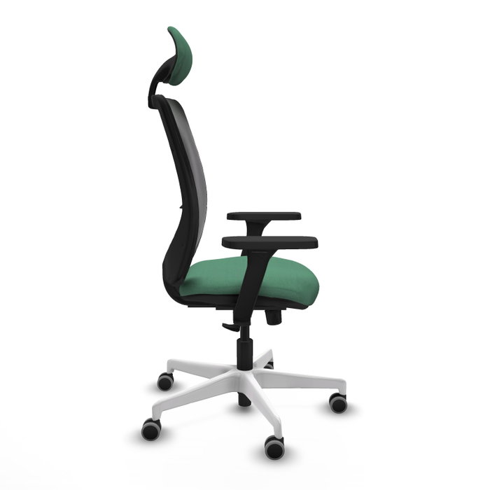 PIQUERAS Y CRESPO Silla de oficina Zulema con mecanismo Sincro, Verde esmeralda y Negro PIQUERAS Y CRESPO Silla de oficina Zulema con mecanismo Sincro, Verde esmeralda y Negro