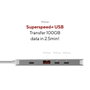 Linq Hub USB-C 5 Puertos Pro 140W Gris con USB 3.2, HDMI y PD