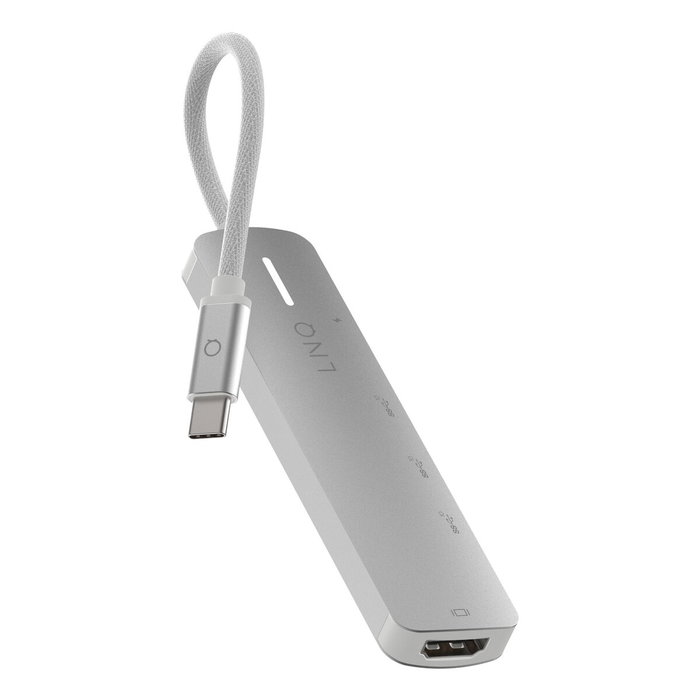 Linq Hub USB-C 5 Puertos Pro 140W Gris con USB 3.2, HDMI y PD Linq Hub USB-C 5 Puertos Pro 140W Gris con USB 3.2, HDMI y PD