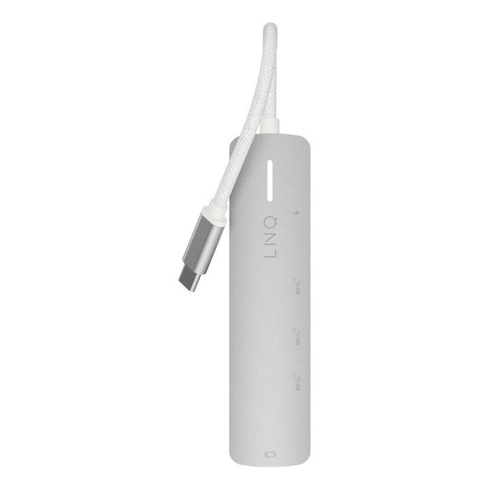 Linq Hub USB-C 5 Puertos Pro 140W Gris con USB 3.2, HDMI y PD Linq Hub USB-C 5 Puertos Pro 140W Gris con USB 3.2, HDMI y PD