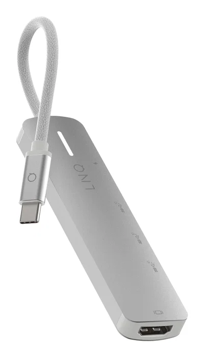 LINQ LQ49051 Hub 5 en 1 USB-C Pro para Portátil - HDMI 4K/60Hz, Carga PD 140W, 3x USB-C 10Gbps y 1x USB-A, Base de Aluminio, Gris y Blanco LINQ LQ49051 Hub 5 en 1 USB-C Pro para Portátil - HDMI 4K/60Hz, Carga PD 140W, 3x USB-C 10Gbps y 1x USB-A, Base de Aluminio, Gris y Blanco