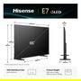 Hisense 85E77Q - Televisor 85" (214 cm) 4K Ultra HD QLED Smart TV, 60Hz, HDR10+, Dolby Vision, WiFi, Bluetooth, VIDAA, 3x Tuner, 2x HDMI 2.1, Negro