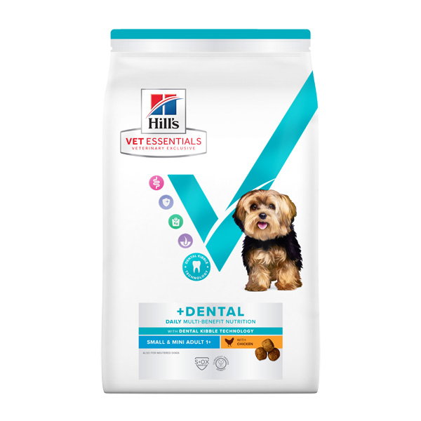 Hill's Vetessence Canine Dental Adulto para Perros Pequeños y Mini, Pollo 2kg Hill's Vetessence Canine Dental Adulto para Perros Pequeños y Mini, Pollo 2kg