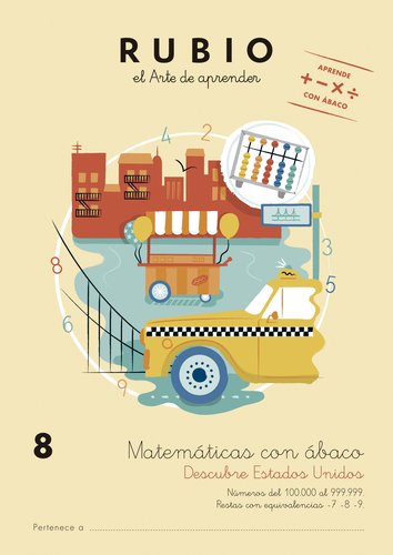 Cuaderno Rubio A4 Matematicas Con Abaco 8 - Descubre Eeuu (9-10 Años) (Set de 5) Cuaderno Rubio A4 Matematicas Con Abaco 8 - Descubre Eeuu (9-10 Años) (Set de 5)