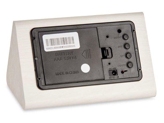 Giftdecor Reloj Digital Blanco 11x7x8 cm (Set de 12)