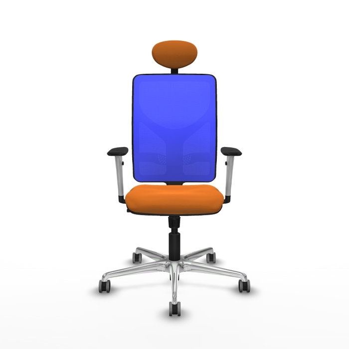 PIQUERAS Y CRESPO Silla de oficina Motilla con mecanismo Sincro, Naranja y Azul PIQUERAS Y CRESPO Silla de oficina Motilla con mecanismo Sincro, Naranja y Azul
