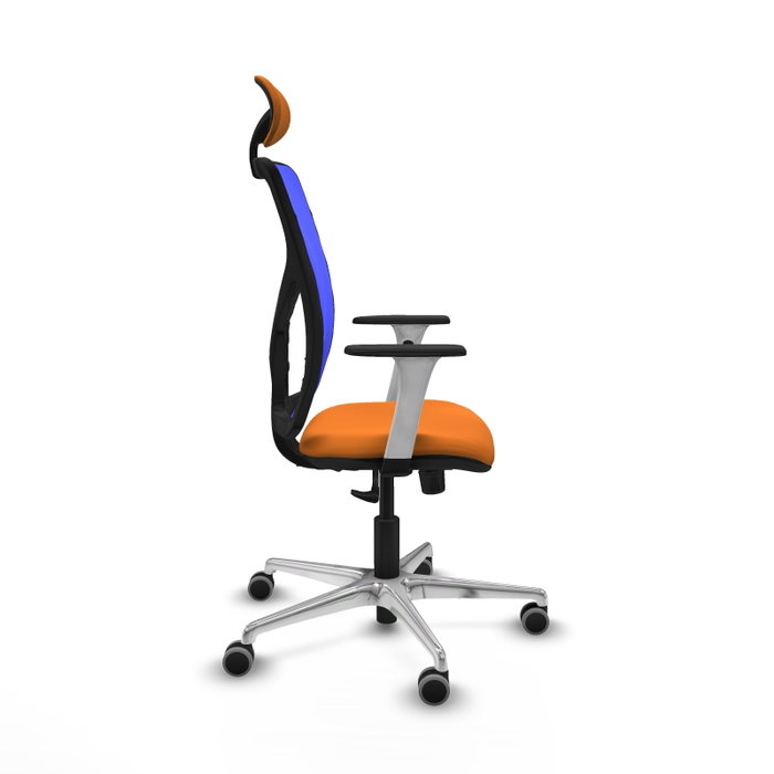 PIQUERAS Y CRESPO Silla de oficina Motilla con mecanismo Sincro, Naranja y Azul PIQUERAS Y CRESPO Silla de oficina Motilla con mecanismo Sincro, Naranja y Azul