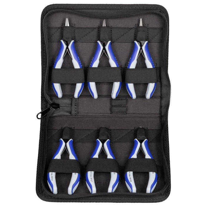 Knipex Juego de alicates para electrónica con estuche