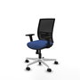 PIQUERAS Y CRESPO Silla de oficina Yunquera con mecanismo Sincro, Azul marino y Negro
