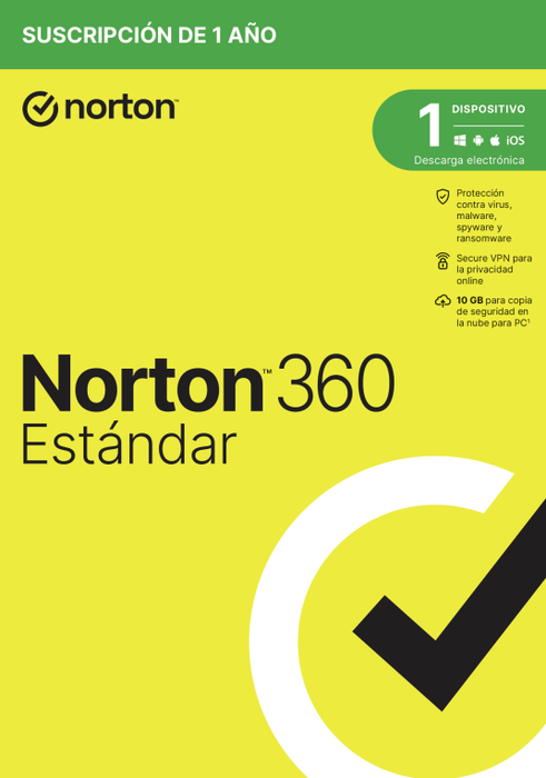 Norton 360 Standard 1 licencia 1 año Español