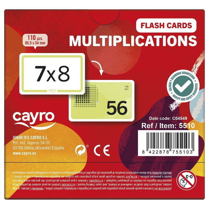 Cayro Flash Card Multiplication Cayro Flash Card Multiplication
