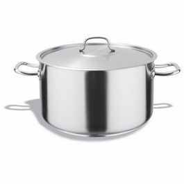 VOLLRATH PUJADAS ECOINOX Marmita con Tapa, Acero Inoxidable, 32 cm de Diámetro, 19 cm de Alto, Capacidad 15 Litros