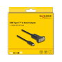 DeLOCK Adaptador USB Type-C a 1 x Serial RS-232 D-Sub 9 pin con tuercas 1 m