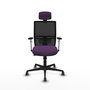 PIQUERAS Y CRESPO Silla de oficina Yunquera con mecanismo Sincro/Traslack Morado y Negro