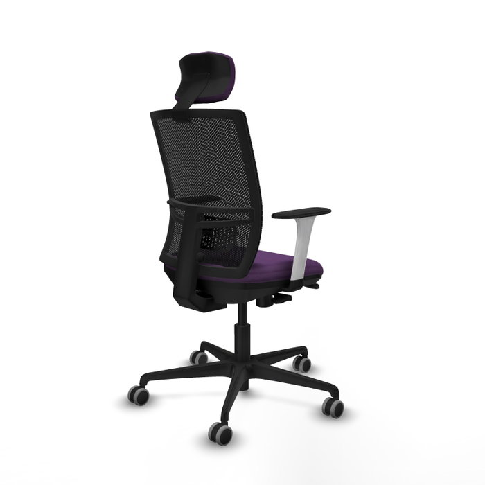 PIQUERAS Y CRESPO Silla de oficina Yunquera con mecanismo Sincro/Traslack Morado y Negro PIQUERAS Y CRESPO Silla de oficina Yunquera con mecanismo Sincro/Traslack Morado y Negro