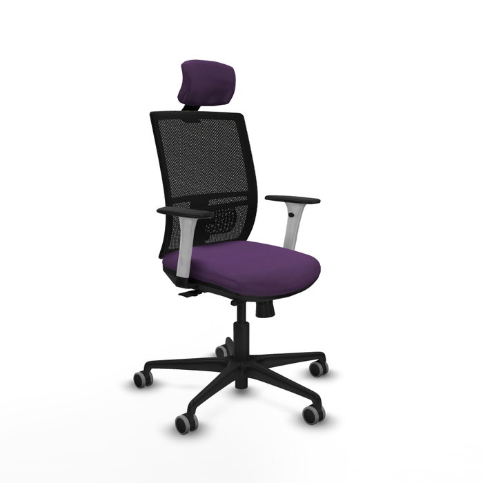 PIQUERAS Y CRESPO Silla de oficina Yunquera con mecanismo Sincro/Traslack Morado y Negro PIQUERAS Y CRESPO Silla de oficina Yunquera con mecanismo Sincro/Traslack Morado y Negro