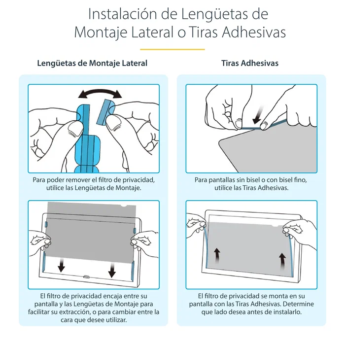 StarTech Filtro de Privacidad Dorado para Monitor de 27 pulgadas 16:9