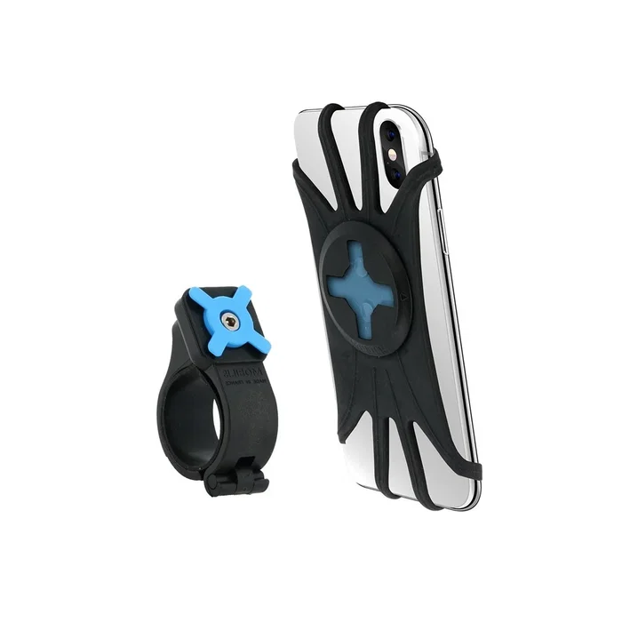 Mobilis 044028 Soporte Pasivo para Smartphone en Bicicleta, Patinete o Scooter - Negro