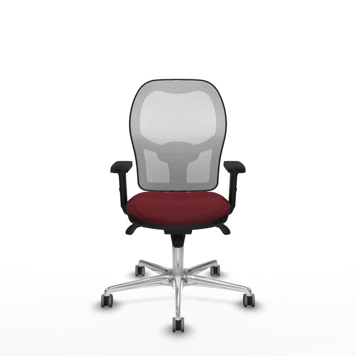 PIQUERAS Y CRESPO Silla de oficina Jorquera Granate y Blanco