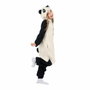 My Other Me Disfraz Infantil Oso Panda Kigurumi con capucha y cola, Blanco