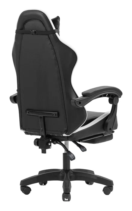 Mars Gaming Silla Gaming MGC-X, Negro y Blanco, Reclinable 135°, Altura Ajustable, Reposabrazos Dinámicos, Reposapiés, Cojín Lumbar y Cervical, Ergonómica para PC y Escritorio