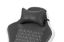 Mars Gaming Silla Gaming MGC-X, Negro y Blanco, Reclinable 135°, Altura Ajustable, Reposabrazos Dinámicos, Reposapiés, Cojín Lumbar y Cervical, Ergonómica para PC y Escritorio