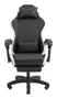 Mars Gaming Silla Gaming MGC-X, Negro y Blanco, Reclinable 135°, Altura Ajustable, Reposabrazos Dinámicos, Reposapiés, Cojín Lumbar y Cervical, Ergonómica para PC y Escritorio