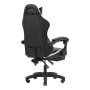 Mars Gaming MGCXBBL Silla Gamer Reclinable Negra y Blanca con Reposabrazos Ajustable y Reposapiés