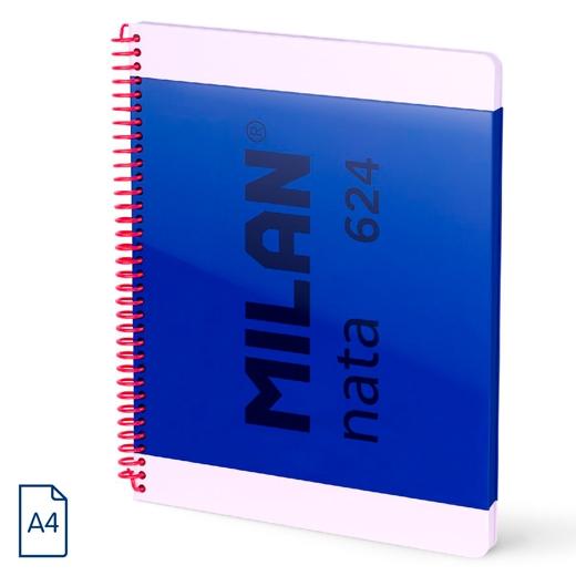 Milan Cuaderno Espiral A4 Nata 624 Since 1918 Azul 80 Hojas
