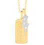 Secrecy Collar Girl Boss con Diamante y Baño de Oro de 18k, Dorado