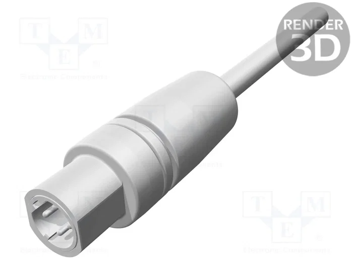 HARTING Conector M12 Macho 4 Pines Recto Código D para Ethernet Slim Design HARTING Conector M12 Macho 4 Pines Recto Código D para Ethernet Slim Design