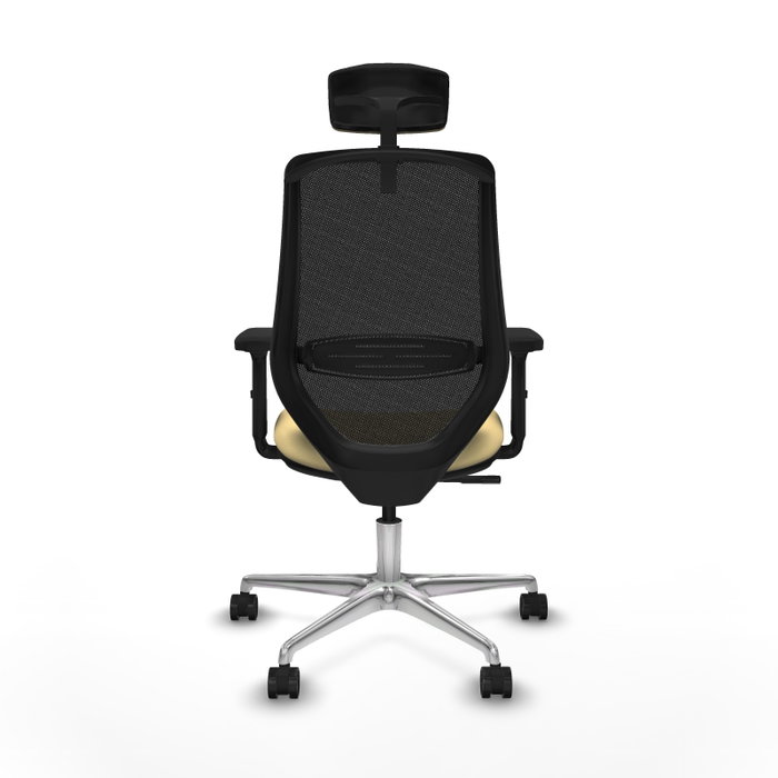 PIQUERAS Y CRESPO Silla de oficina Mardos con mecanismo Sincro, Crema y Negro