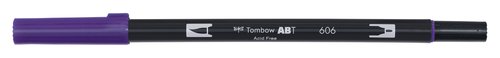 Rotulador Tombow Doble Punta Pincel Violeta (Set de 6) Rotulador Tombow Doble Punta Pincel Violeta (Set de 6)