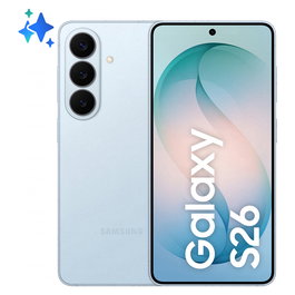 Samsung Galaxy S26 Smartphone, 512GB, 12GB RAM, Sky Blue, Pantalla Dynamic AMOLED 2X de 6.3 pulgadas, Android 16, Triple Cámara 50MP, Carga Rápida, 5G, Resistente IP68