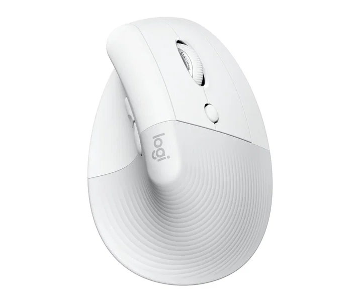 Logitech Lift for Business Ratón Vertical Ergonómico Off-White