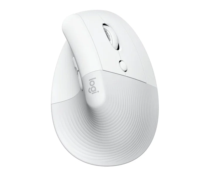Logitech Lift for Business Ratón Vertical Ergonómico Blanco Hueso
