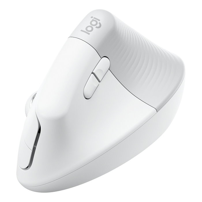 Logitech Lift for Business Ratón Vertical Ergonómico Blanco Hueso