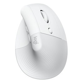 Logitech Lift for Business Ratón Vertical Ergonómico Blanco Hueso