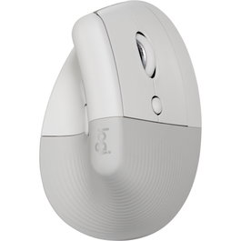 Logitech Lift for Business Ratón Vertical Ergonómico Off-White