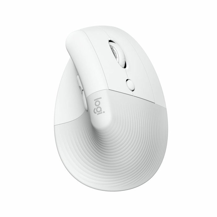 Logitech Lift for Business Ratón Vertical Ergonómico Blanco Hueso