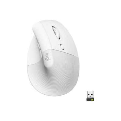 Logitech Lift for Business Ratón Vertical Ergonómico Blanco Hueso
