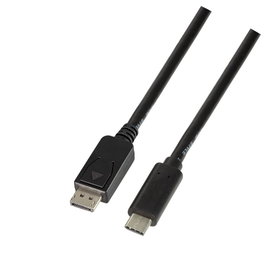 LogiLink Cable USB 3.2 Gen1 Type-C a DisplayPort, 4K/60 Hz, 1,8 m, negro