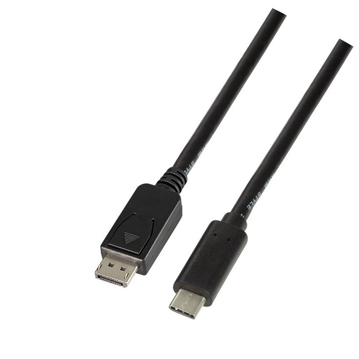 LogiLink Cable USB 3.2 Gen1 Type-C a DisplayPort, 4K/60 Hz, 1,8 m, negro LogiLink Cable USB 3.2 Gen1 Type-C a DisplayPort, 4K/60 Hz, 1,8 m, negro