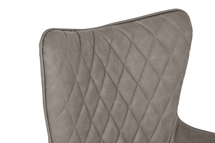 DKD Home Decor Silla de Poliester Gris con Ruedas