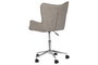 DKD Home Decor Silla de Poliester Gris con Ruedas