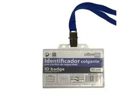Office box Identificador con cordón de seguridad azul